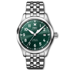 IWC Pilot's Watch Mark XX Green Dial Stainless Steel Watch 40mm - IW328206 1