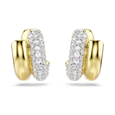 Swarovski Dextera Crystal Mini Hoop Earrings, Gold-Tone Plated 1