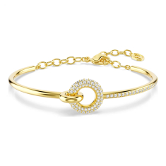 Swarovski Dextera Crystal Bangle Bracelet, Gold-Tone Plated 1