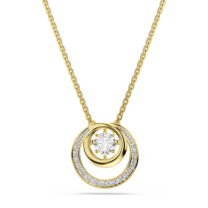 Swarovski Hyperbola Zirconia and Crystal Necklace, Gold-Tone Plated 1