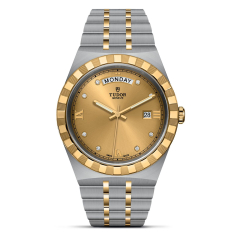 TUDOR Royal Diamond-Set Champagne Dial Stainless Steel and Yellow Gold Watch 41mm - M28603-0006 1