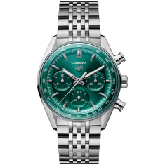 TAG Heuer CARRERA Green Dial Automatic Chronograph Watch 41mm - CBS2115.BA0053 1
