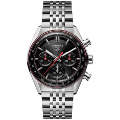 TAG Heuer CARRERA Black Dial Automatic Chronograph Watch 41mm - CBS2114.BA0053 1
