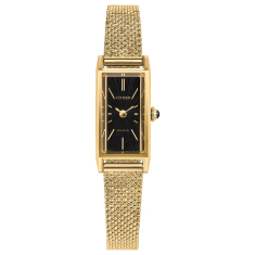 Citizen Eco-Drive Fio Black Dial Gold-Tone Stainless Steel Bracelet Watch 14.3mm - EG7128-59E 1