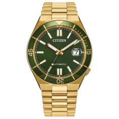 Citizen TSUYOSA Shore Automatic Green Dial Gold-Tone Watch 40mm - NJ0232-53X 1