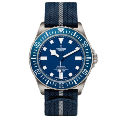 Pelagos FXD Diving Navy Blue Dial Fabric Strap Watch 42mm - M25707B/26-0001 1