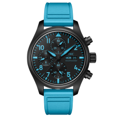 IWC Pilot's Watch Chronograph 41 George Russell Light Blue Rubber Strap Watch 41.9mm - IW389411 1
