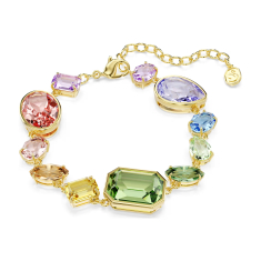 Swarovski Gemma Multicolored Crystal Bracelet, Gold-Tone Plated 1