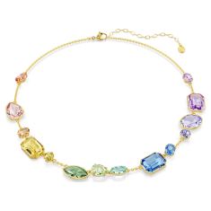 Swarovski Gemma Multicolored Crystal Necklace, Gold-Tone Plated 1