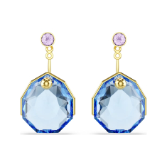 Swarovski Gemma Blue and Purple Crystal Earring Jackets, Gold-Tone Plated 1