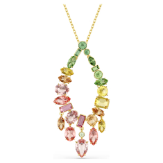 Swarovski Gemma Multicolored Crystal Pendant Necklace, Gold-Tone Plated 1