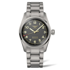 Previously Owned Longines Spirit Automatic Titanium Bracelet Watch 42mm - L38111536 1