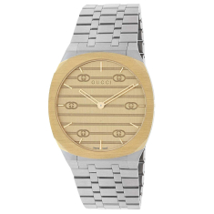 Previously Owned Gucci 25H Two-Tone Stainless Steel Bracelet Watch 34mm - YA163403 1