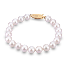 6-7mm Freshwater Cultured Pearl Strand Bracelet 1