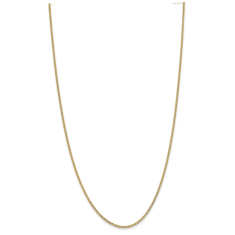 14k Yellow Gold 1.85mm Curb Chain Necklace 1