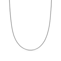 David Yurman Box Chain Necklace with an Accent of 14K Gold, 1.7mm 1