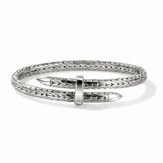John Hardy Spear 5.5mm Sterling Silver Flex Cuff Bracelet 1