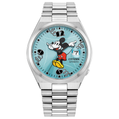 Citizen Disney Mickey Mouse TSUYOSA Automatic Blue Dial Stainless Steel Watch 40mm - NJ0156-50L 1