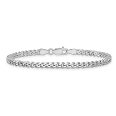 Sterling Silver 3.5mm Curb Chain Bracelet 1
