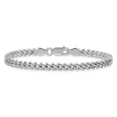 Sterling Silver 4.5mm Curb Chain Bracelet 1