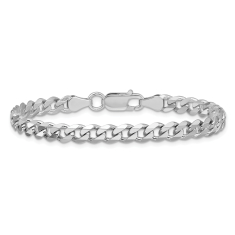 Sterling Silver 5.7mm Curb Chain Bracelet 1