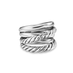David Yurman Crossover Five Row Ring in Sterling Silver, 17.5mm 1