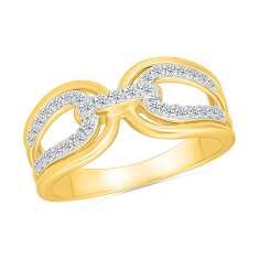 1/4ctw Diamond 10k Yellow Gold Fashion Ring 1