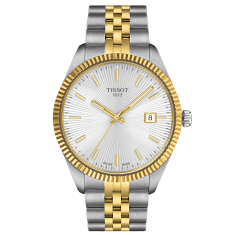 Tissot Ballade Guilloche Silver-Tone Dial Two-Tone Stainless Steel Watch 40mm - T1564102203100 1