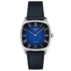 Tissot Stylist Square Face Blue Dial Blue Leather Strap Watch 32mm - T1599091604300 1