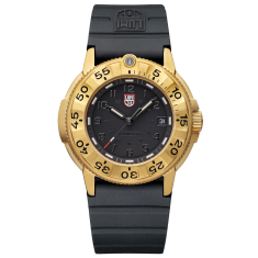 Luminox Navy SEAL Foundation 3220 Black Dial Black Rubber Strap Military Dive Watch 43mm - XS3221NSF 1