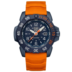 Luminox Navy SEAL Foundation Back to the Blue Blue Dial Blue Rubber Strap Military Dive Watch 45mm - XS3253CBNSFSET 1