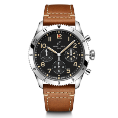 Breitling Classic AVI Chronograph 42 P-51 Mustang Brown Leather Strap Watch 42mm - A233803A1B1X1 1