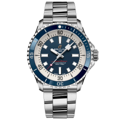 Breitling Superocean Automatic 42 Blue Dial Stainless Steel Bracelet Watch 42mm - A17375E71C1A1 1