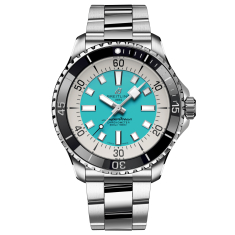 Breitling Superocean Automatic 44 Turquoise Dial Stainless Steel Watch 44mm - A17376211L2A1 1