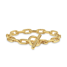 David Yurman DY Madison Toggle Chain Bracelet in 18K Yellow Gold 1