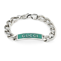Gucci Enamel Bracelet with Gucci Logo 1