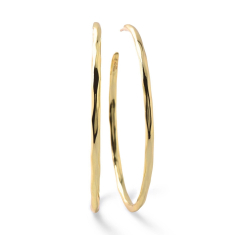 IPPOLITA Large Squiggle Hoop Earrings in Yellow Gold - CLASSICO 1