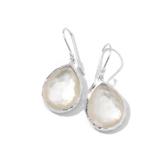 IPPOLITA Silver Teardrop Earrings in Mother-of-Pearl Doublet - ROCK CANDY 1