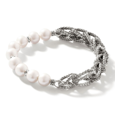 John Hardy Asli Link Chain Pearl Bracelet 1