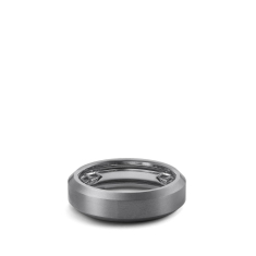Men's David Yurman Beveled Band in Grey Titanium, 6mm 1
