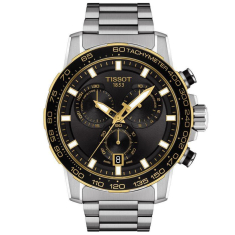 Tissot T-Sport Supersport Chrono Black Dial and Stainless Steel Bracelet Watch 45.5mm - T1256172105100 1