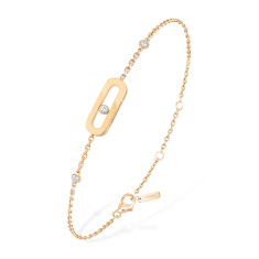 Messika Move Uno 1/20ctw Diamond Yellow Gold Bracelet 1