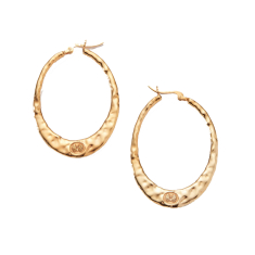Metal Alchemist Evelyn's Gold-Plated Hoop Earrings 1
