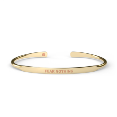 Metal Alchemist Fear Nothing Gold-Filled Wire Cuff Bracelet 1