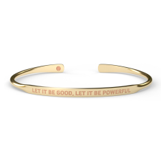 Metal Alchemist Let It Be Good Gold-Filled Wire Cuff Bracelet 1