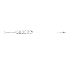 Metal Alchemist Sterling Silver Curb Lasso Chain Bracelet 1