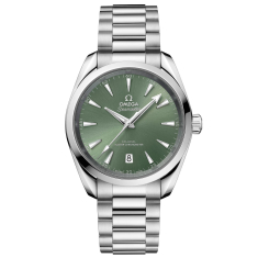 OMEGA Seamaster Aqua Terra 150m Co-Axial Master Chronometer Stainless Steel Watch | Bay Green Dial | 38mm | O22010382010002 1