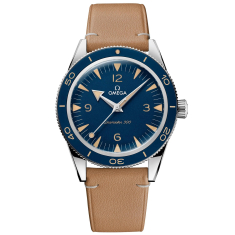OMEGA Seamaster 300 Co-Axial Master Chronometer Blue Dial Beige Leather Strap Watch | 41mm | O23432412103001 1