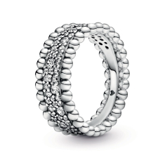 Pandora Beaded Pavé Band Ring 1