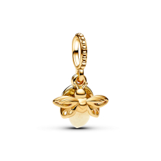 Pandora Glow-in-the-Dark Firefly Gold-Plated Dangle Charm 1